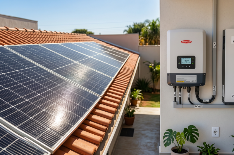 Equipamentos de energia solar em 2026: guia completo de painéis, inversores, baterias e como comparar