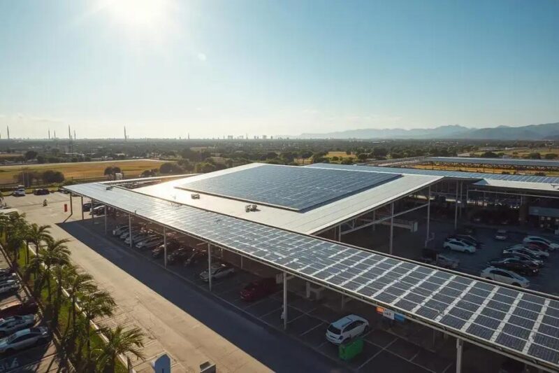 Energia solar para supermercados: como o varejo alimentar reduz custos em 2026