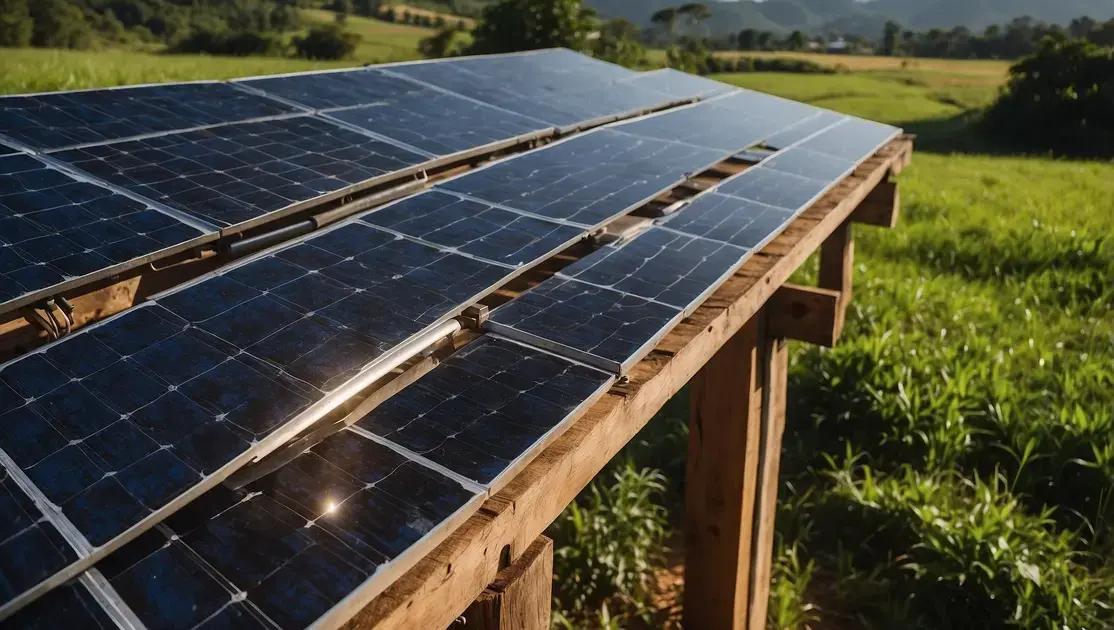Sistema solar off-grid para fazenda: quando vale a pena e como dimensionar